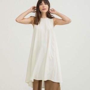 Elizabeth Suzann Harlow dress in ivory silk crepe